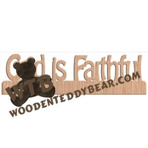 God is Faithful Fretwork Scroll Saw Pattern | The Wooden Teddy Bear