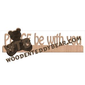 PEACE be with You Fretwork Scroll Saw Pattern | The Wooden Teddy Bear