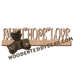 Faith Hope Love Fretwork Scroll Saw Pattern | The Wooden Teddy Bear