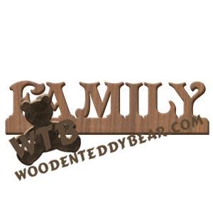 Family Fretwork Scroll Saw Pattern | The Wooden Teddy Bear