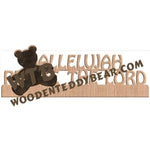 Hallelujah Praise the Lord Fretwork Scroll Saw Pattern | The Wooden Teddy Bear