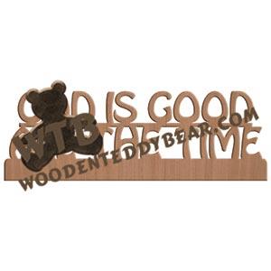 God is Good ALL the Time Fretwork Scroll Saw Pattern | The Wooden Teddy Bear