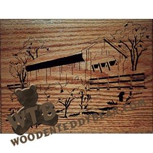 Covered Bridge fretwork scroll saw pattern | The Wooden Teddy Bear