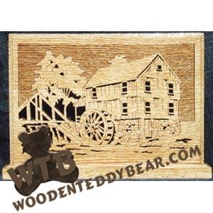 Old Mill Fretwork Scroll Saw Pattern | The Wooden Teddy Bear