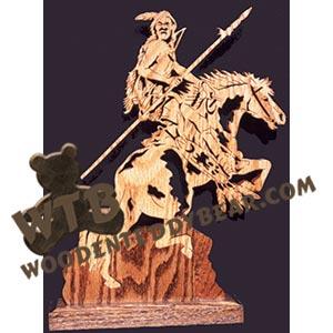 Warrior Indian Fretwork Scroll Saw Pattern | The Wooden Teddy Bear