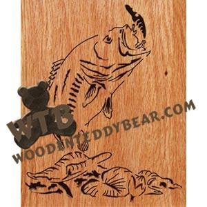 Largemouth Bass Fretwork Scroll Saw Pattern | The Wooden Teddy Bear