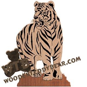 Siberian Tiger Fretwork Scroll Saw Pattern | The Wooden Teddy Bear
