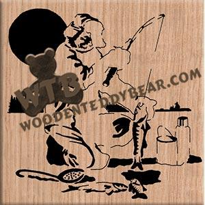 Ice Fishing Fretwork Scroll Saw Pattern | The Wooden Teddy Bear