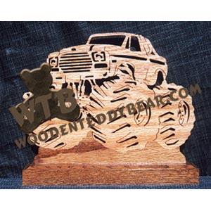 Monster Truck Fretwork Scroll Saw Pattern | The Wooden Teddy Bear