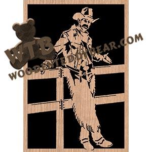 Cowboy Fretwork Scroll Saw Pattern | The Wooden Teddy Bear