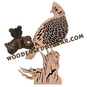 Scaled Quail Fretwork Scroll Saw Pattern | The Wooden Teddy Bear