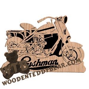 Cushman Scooter fretwork scroll saw pattern | The Wooden Teddy Bear