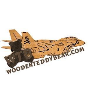 F-14 Tomcat Fretwork Scroll Saw Pattern | The Wooden Teddy Bear