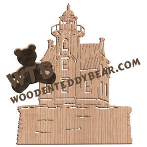 Race Rock Lighthouse Fretwork Scroll Saw Pattern | The Wooden Teddy Bear