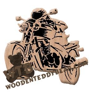 Racing Motorcycle #2 Fretwork Scroll Saw Pattern | The Wooden Teddy Bear