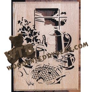 Country Breakfast Fretwork Scroll Saw Pattern | The Wooden Teddy Bear