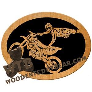 Motocross Freestyle Fretwork Scroll Saw Pattern | The Wooden Teddy Bear