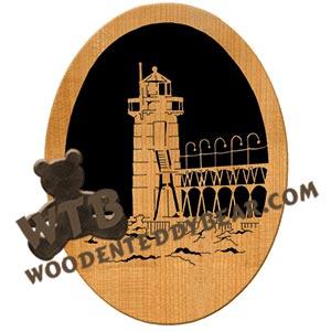 South Haven, MI Lighthouse Fretwork Scroll Saw Pattern | The Wooden Teddy Bear