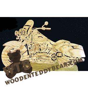 05 Harley Road King Fretwork Scroll Saw Pattern | The Wooden Teddy Bear