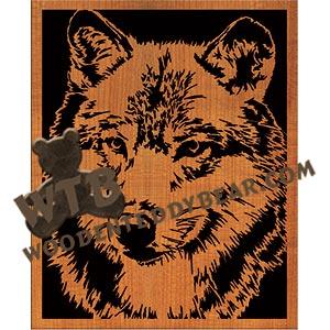 Wolf advanced fretwork scroll saw pattern | The Wooden Teddy Bear