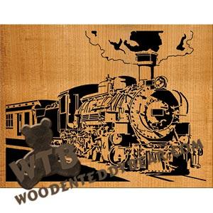 Train advanced fretwork scroll saw pattern | The Wooden Teddy Bear