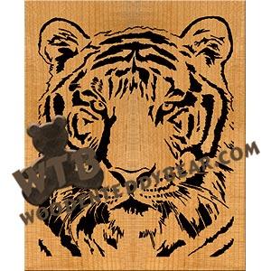 Tiger #2 fretwork scroll saw pattern | The Wooden Teddy Bear