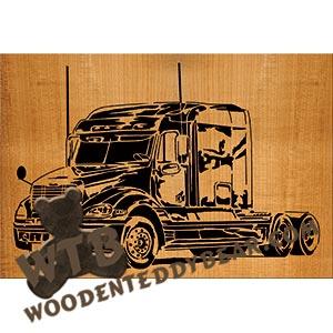Big Rig advanced fretwork scroll saw pattern | The Wooden Teddy Bear