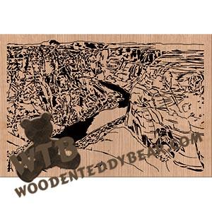 Colorado River advanced fretwork scroll saw pattern | The Wooden Teddy Bear