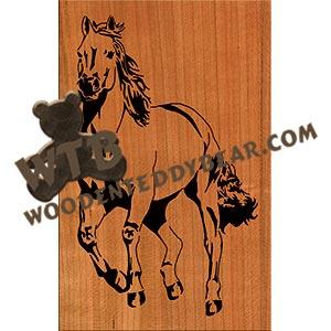 Horse #2 fretwork scroll saw pattern | The Wooden Teddy Bear