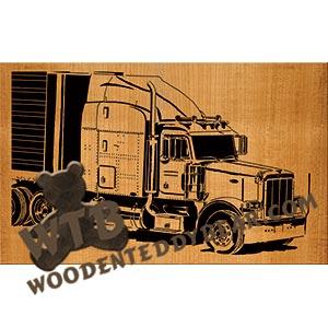 Peterbilt advanced fretwork scroll saw pattern | The Wooden Teddy Bear