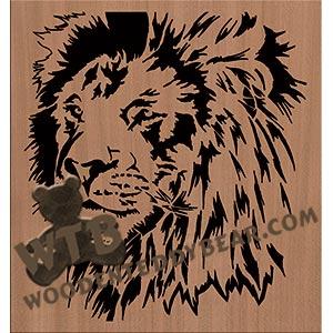 Lion fretwork scroll saw pattern | The Wooden Teddy Bear