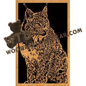 Lynx advanced fretwork scroll saw pattern | The Wooden Teddy Bear