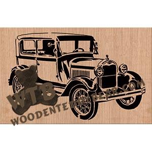 1928 Model A Ford fretwork scroll saw pattern | The Wooden Teddy Bear
