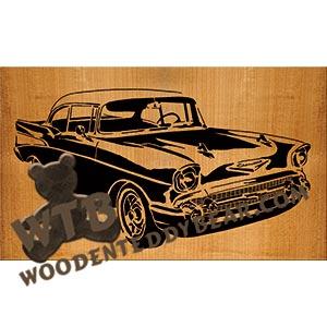 1957 Chevy advanced fretwork scroll saw pattern | The Wooden Teddy Bear