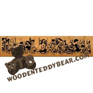 Last Supper advanced fretwork scroll saw pattern | The Wooden Teddy Bear