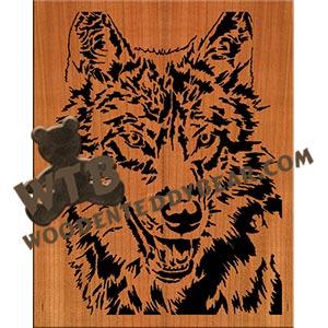 Wolf #3 advanced fretwork scroll saw pattern | The Wooden Teddy Bear