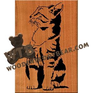 Cat fretwork scroll saw pattern | The Wooden Teddy Bear