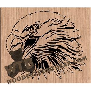 Eagle Head fretwork scroll saw pattern | The Wooden Teddy Bear