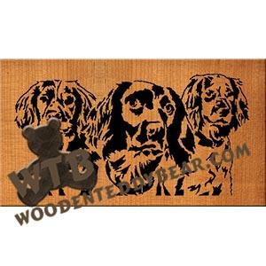 Dog Trio fretwork scroll saw pattern | The Wooden Teddy Bear