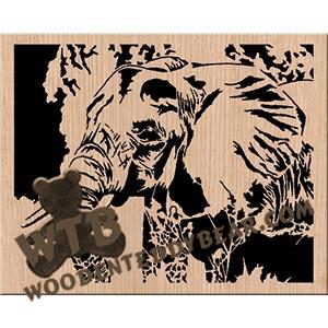 Elephant fretwork scroll saw pattern | The Wooden Teddy Bear - The ...