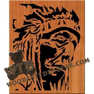 Native American #8 fretwork scroll saw pattern | The Wooden Teddy Bear