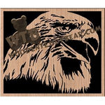 Eagle Head advanced fretwork scroll saw pattern | The Wooden Teddy Bear