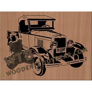 1930 Chevy Pickup advanced fretwork scroll saw pattern | The Wooden Teddy Bear