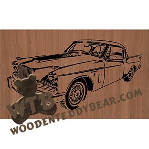 1957 Studebaker Golden Hawk advanced fretwork scroll saw pattern | The Wooden Teddy Bear