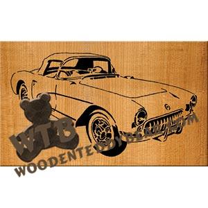 1957 Vette fretwork scroll saw pattern | The Wooden Teddy Bear