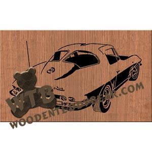 1963 Corvette fretwork scroll saw pattern | The Wooden Teddy Bear
