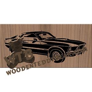 1969 Mach 1 Mustang fretwork scroll saw pattern | The Wooden Teddy Bear