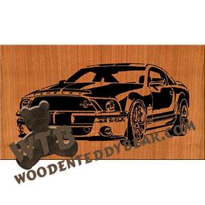 Mustang Shelby GT500 KR advanced fretwork scroll saw pattern | The Wooden Teddy Bear