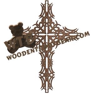 Cross #1 fretwork scroll saw pattern | The Wooden Teddy Bear