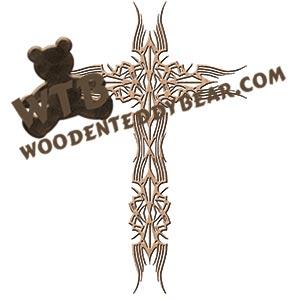 Cross #3 fretwork scroll saw pattern | The Wooden Teddy Bear